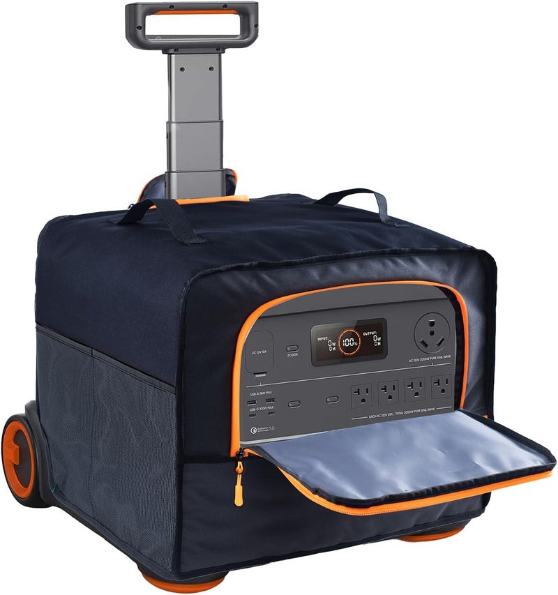 FRECOLSH Upgraded Dust Cover Compatible with Jackery Solar Generator 2000 Plus 400W, Jackery Explorer Kit 4000 Plus, Jackry Solar Generator 3000 PRO 400W, Water-resistant Dust Cover for Jackery Solar Generator - Image 1